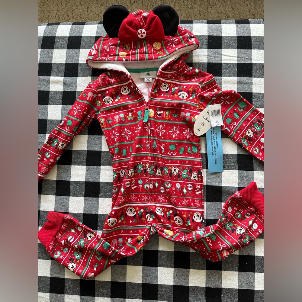 Disney Infant Christmas Holiday Onesie XXS